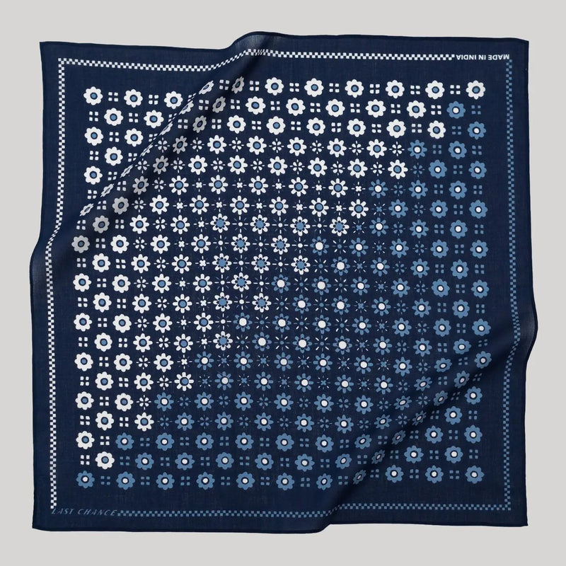 Cotton Bandana in Navy