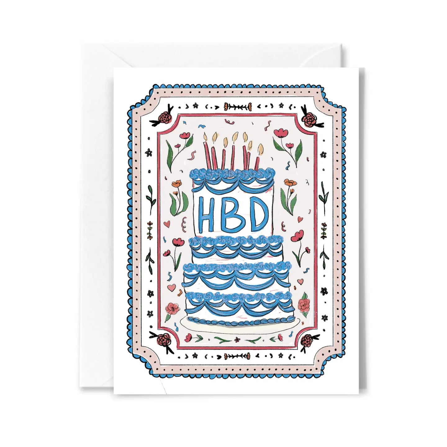 Cake & Confetti Greeting Card