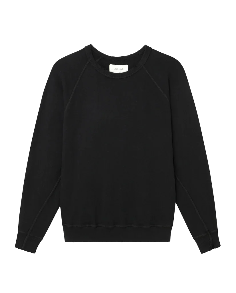 The College Sweatshirt in Almost Black