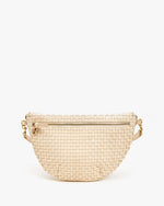 Grande Fanny Cream in Woven Checker