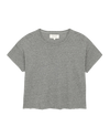 The Crop Tee in Heather Grey