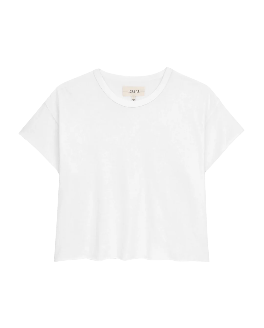 The Crop Tee in True White