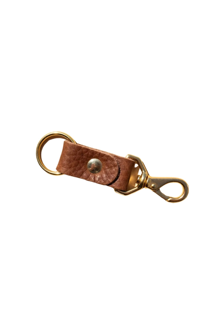 Chocolate Leather Keychain