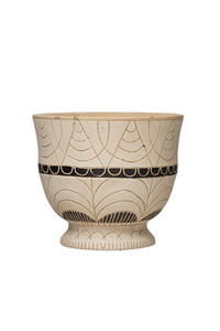Debossed Footed Planter