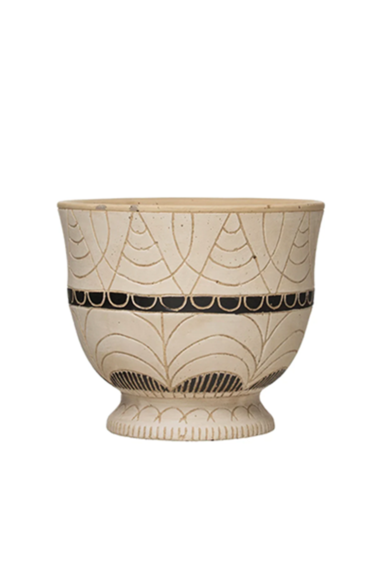 Debossed Footed Planter