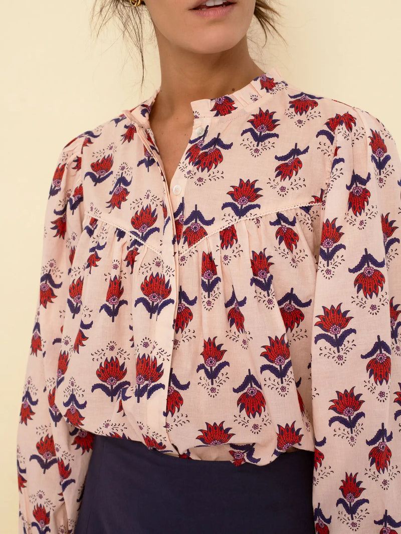 Vanessa Blouse in Peach