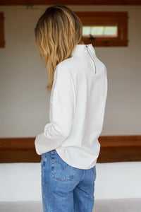 Edie Top in Ivory Ponte