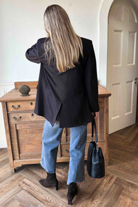 Atelier Blazer in Cocoa Gabardine