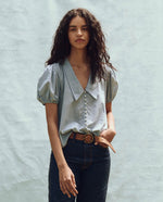 The Fairway Top in Light Chambray