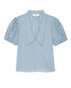 The Fairway Top in Light Chambray