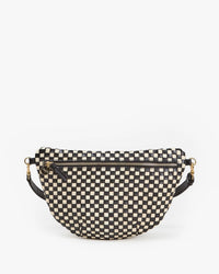 Grande Fanny in Black & Cream Woven Checker