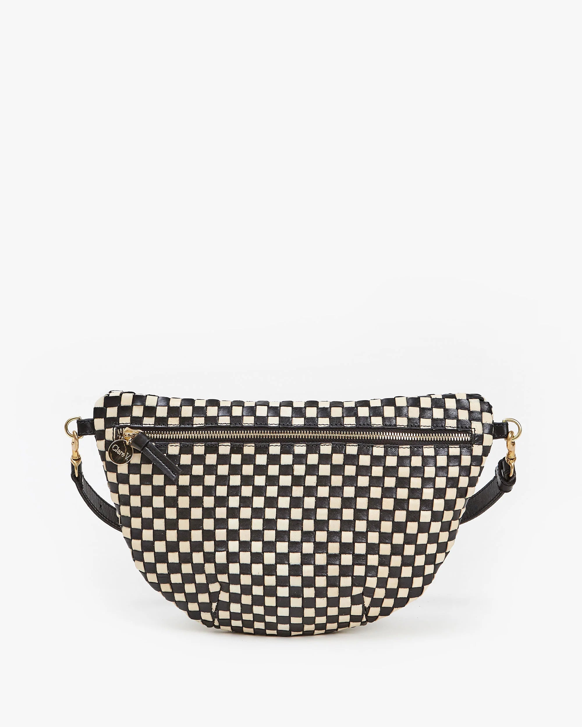 Grande Fanny in Black & Cream Woven Checker