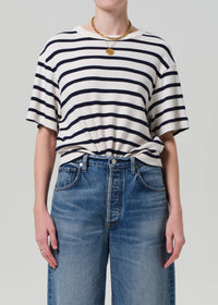 Goldie Tee in Azure Stripe