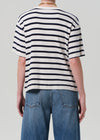 Goldie Tee in Azure Stripe
