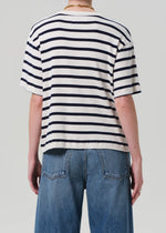 Goldie Tee in Azure Stripe