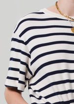 Goldie Tee in Azure Stripe