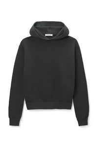 Heart Fleece Hoodie in Vintage Black
