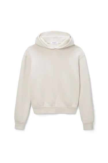 Heart Fleece Hoodie in Sugar