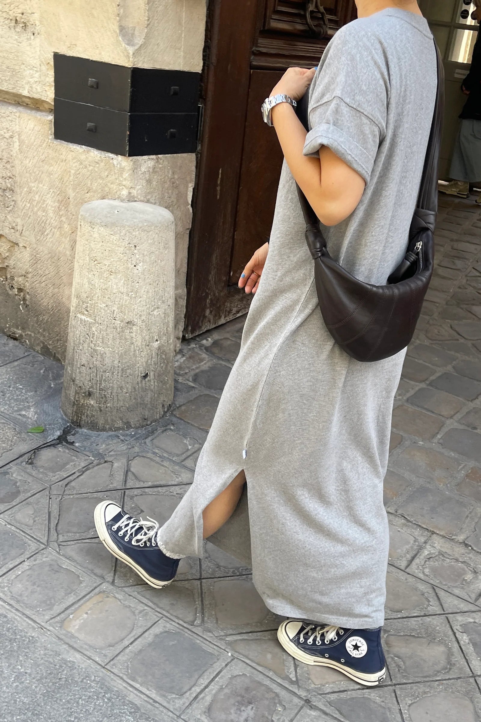 Her Dress in Heather Grey