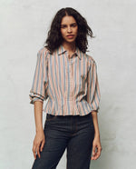 The Honor Top in Blue Frontier Stripe