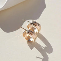 Lainey Hoops in Gold