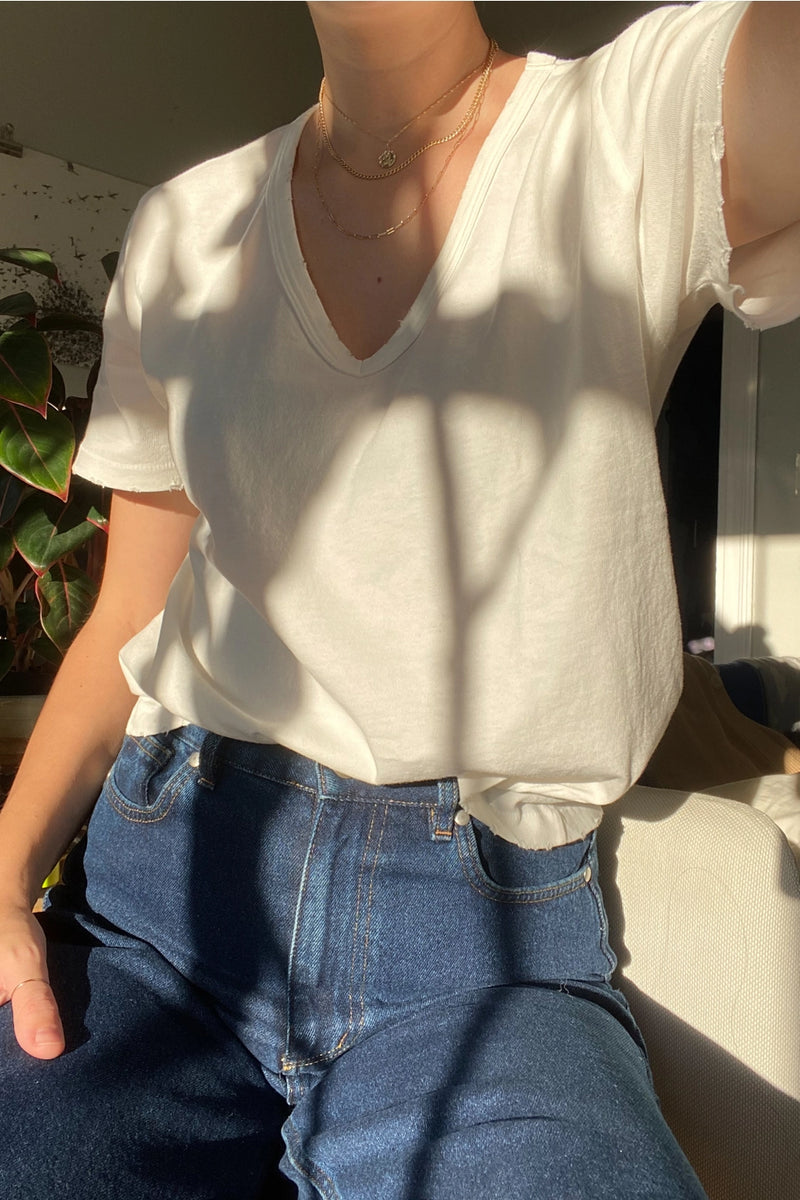 La Vie Organic Cotton Tee in White