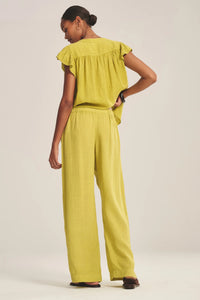 Lola Linen Pant in Citron