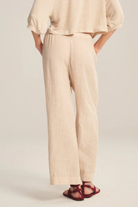 Lola Linen Pant in Sand Castle