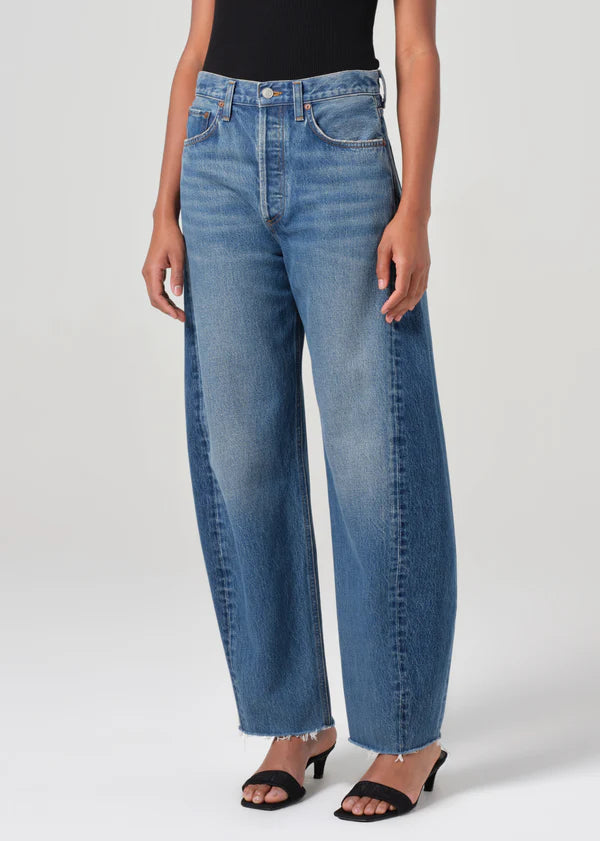 Luna High Rise Pieced Taper in Split