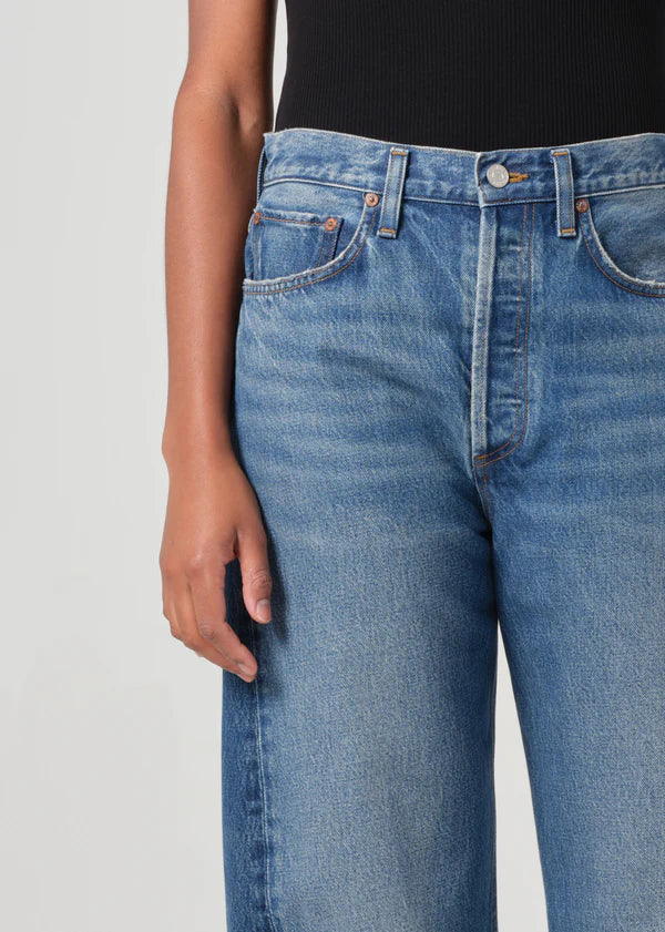 Luna High Rise Pieced Taper in Split