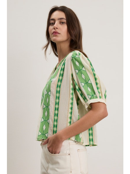 Marissa Jacquard Top