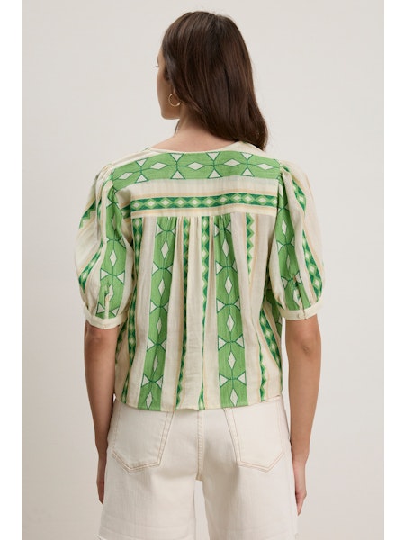 Marissa Jacquard Top