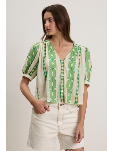 Marissa Jacquard Top