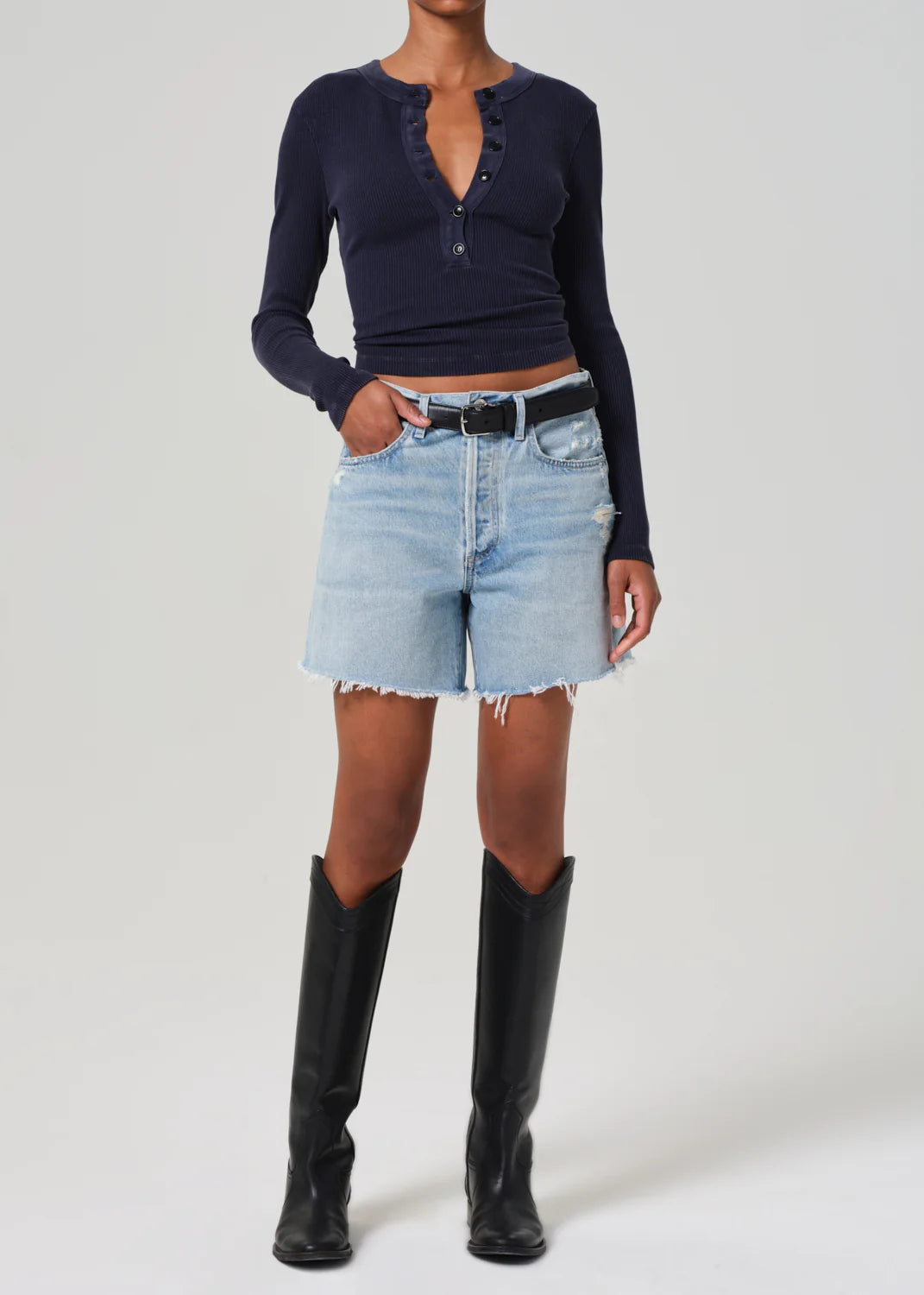 Marlow Long Vintage Short in Raleigh