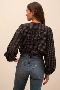 Cecily Top in Polka Dot