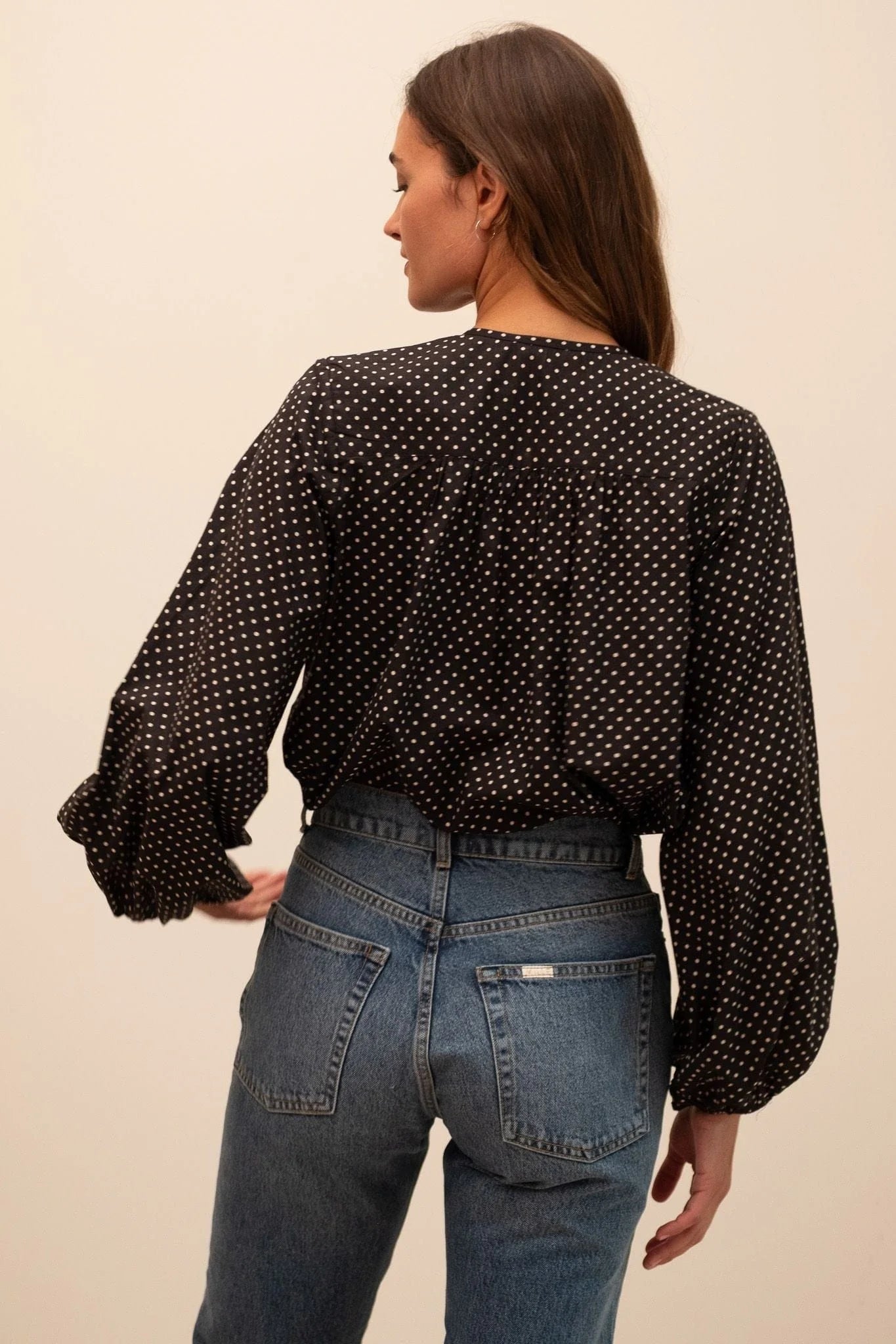Cecily Top in Polka Dot