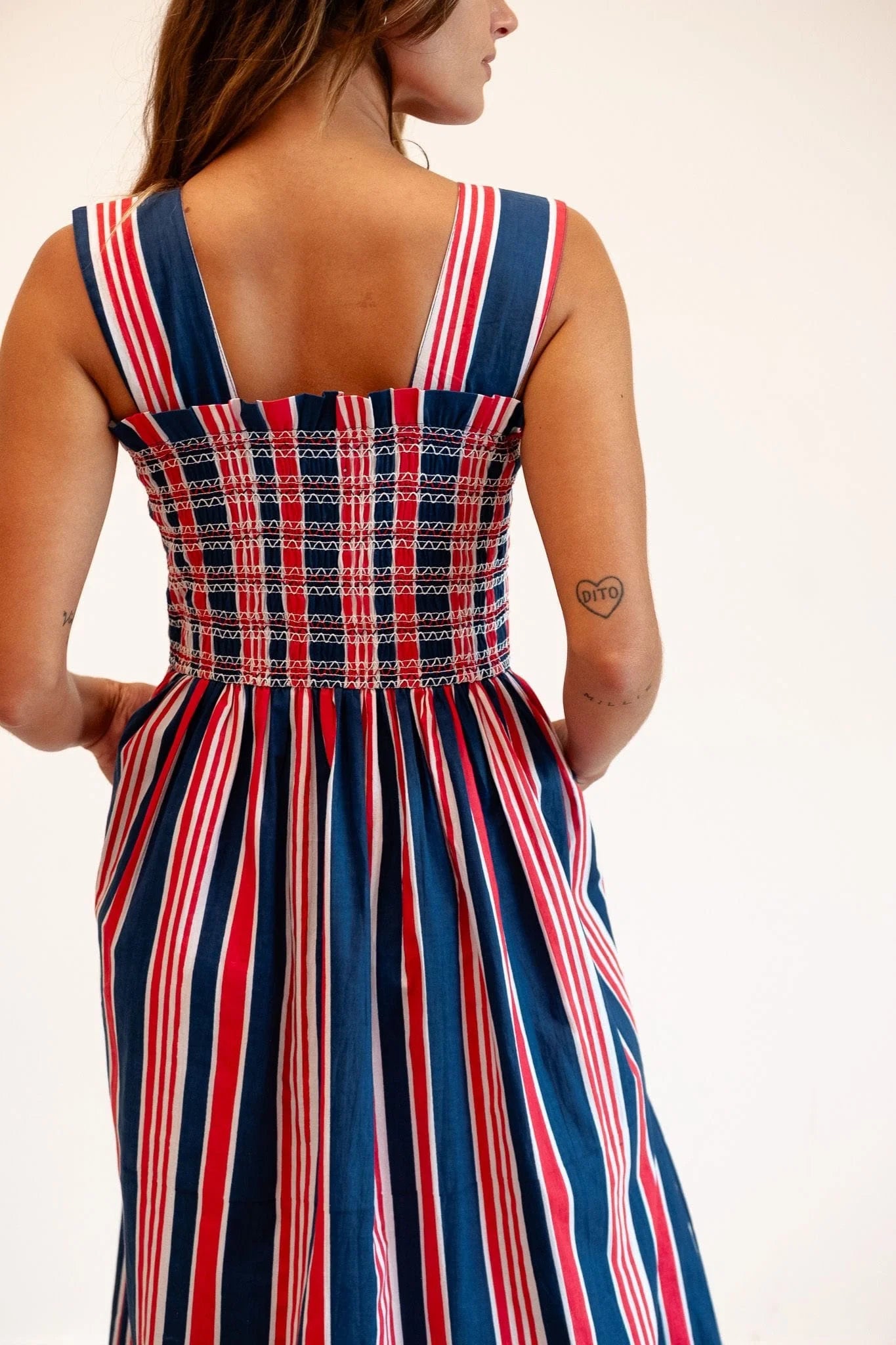 Garden Dress in Sailing Stripe