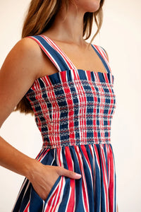 Garden Dress in Sailing Stripe