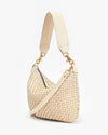 Moyen Messenger in Cream Woven Checker