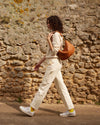 Moyen Messenger in Natural Woven Checker