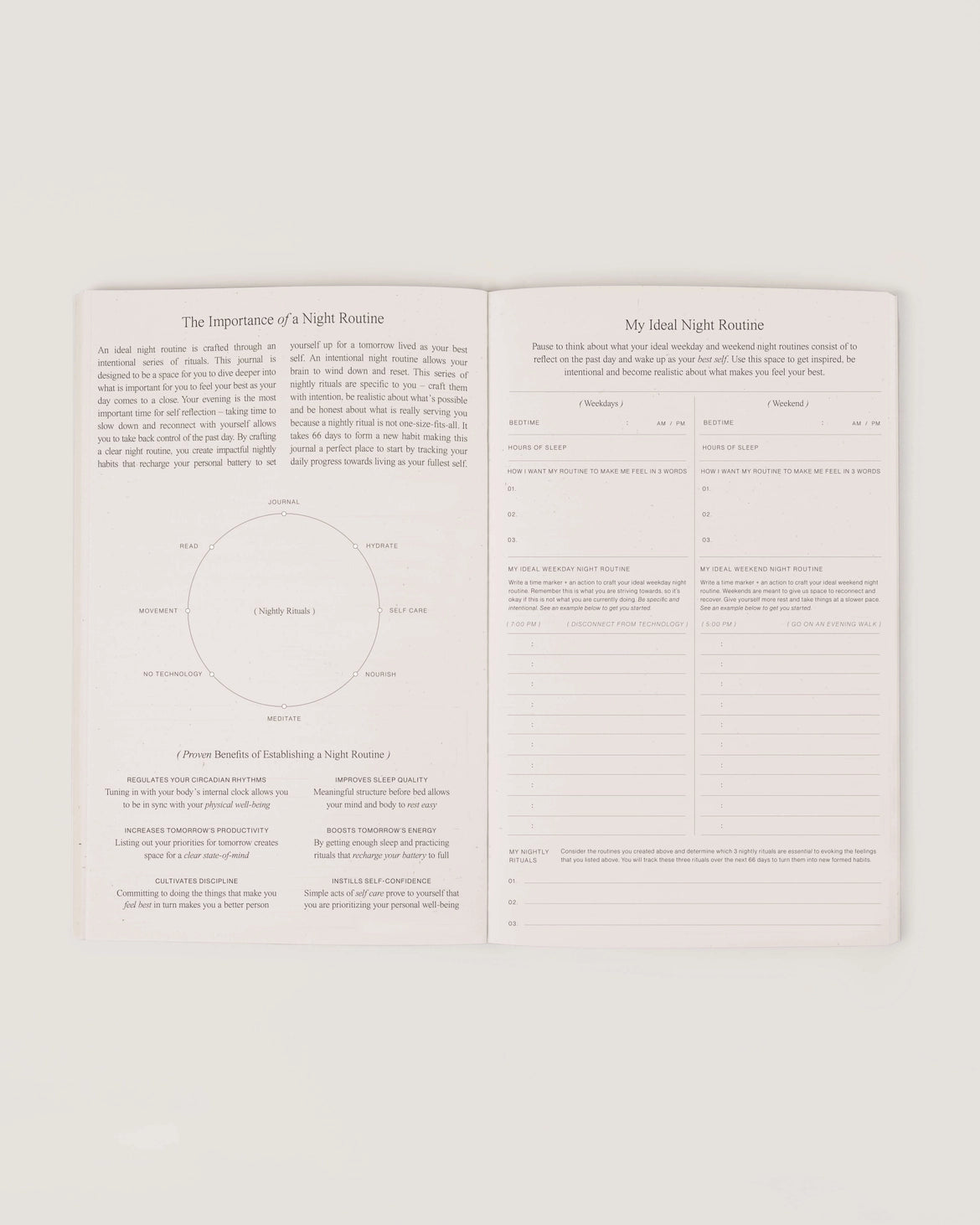 Night Routine Journal