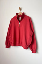 French Terry Noah Top in Coral Red