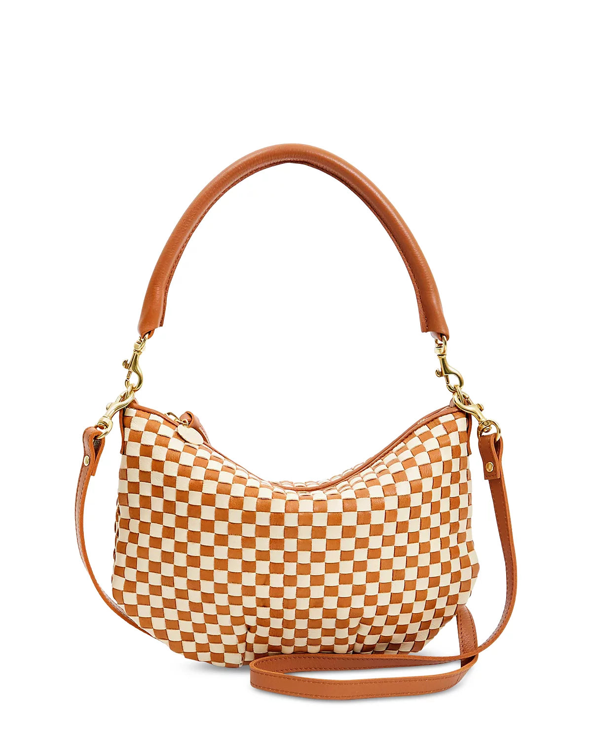 Petit Moyen in Natural & Cream Woven Checker
