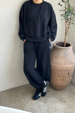 French Terry Balloon Pants Black