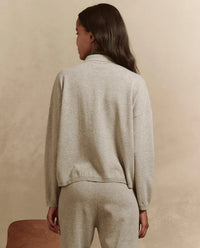 The Polo Sweater in Heather Grey