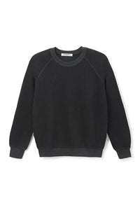 Ziggy Crew Neck Sweatshirt in Vintage Black