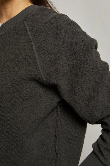 Ziggy Crew Neck Sweatshirt in Vintage Black