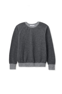 Ziggy Crew Neck Sweatshirt in Dark Heather Grey