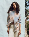 The Post Top in Blue Stripe Frontier