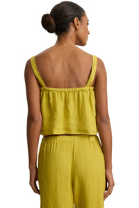Quin Linen Top in Dandelion